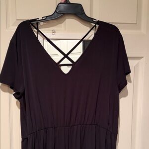Maurice's Deep Black jumpsuit XXL new with tags